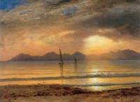 Bierstadt, Albert - Sunset Over A Mountain Lake